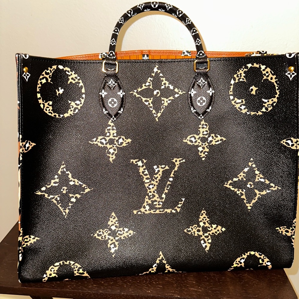 Louis Vuitton On The Go Cheetah Leopard Print Tote